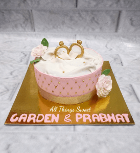Engagement ring cake delhi ncr gurgaon noida