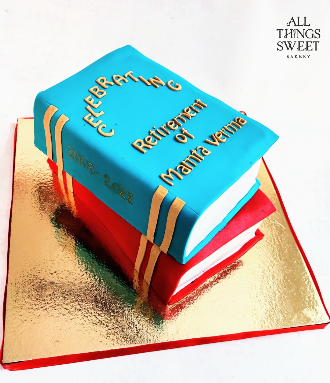 Librarian Retirement Cake - All Things Sweet