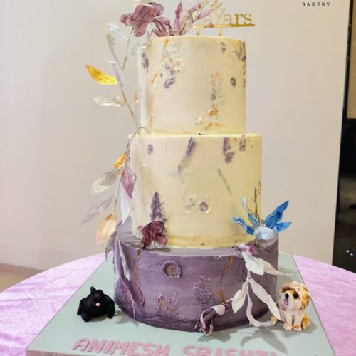 Buttercream Cake with Handmade Flowers 10 kg 20000_-