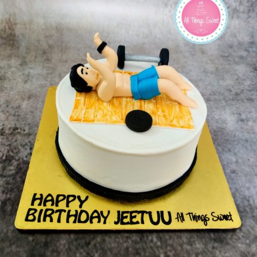 Fitness Trainer themed Cake