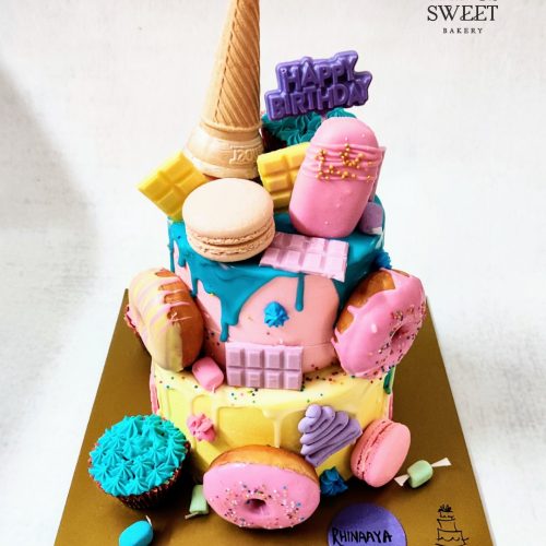 Ice Cream and Donuts Cake 3.5 kg 5700_-