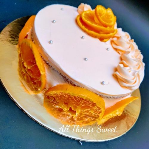 Mocha Orange Cake(seasonal) 1kg 1400, half kg 850
